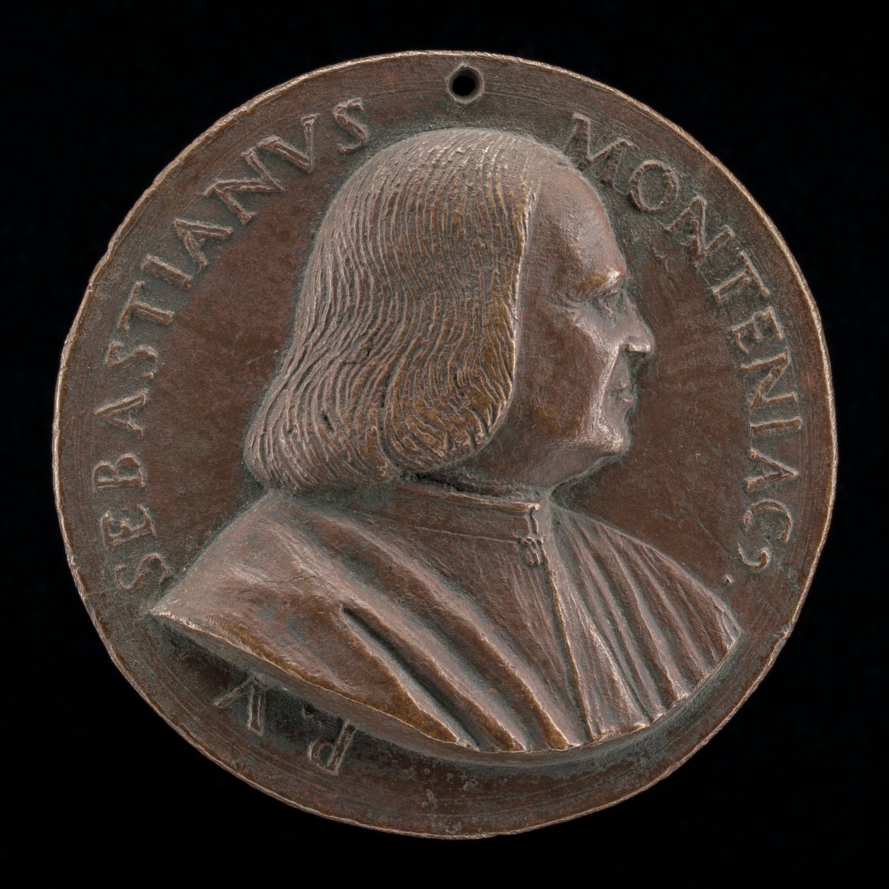 Sebastiano Montagnacco, meghalt 1540-ben, velencei patrícius [előlap], 15201530. alkotó: Maffeo Olivieri