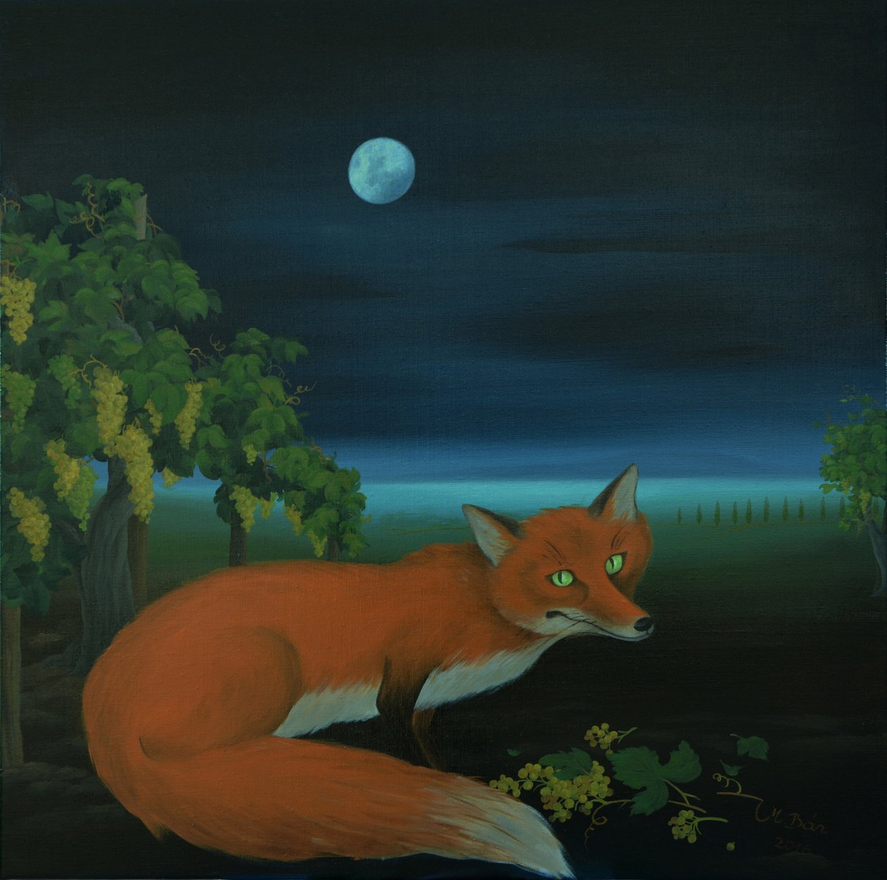 Moonlighting Wixen, 2016 olaj, vászon alkotó: Magdolna Ban