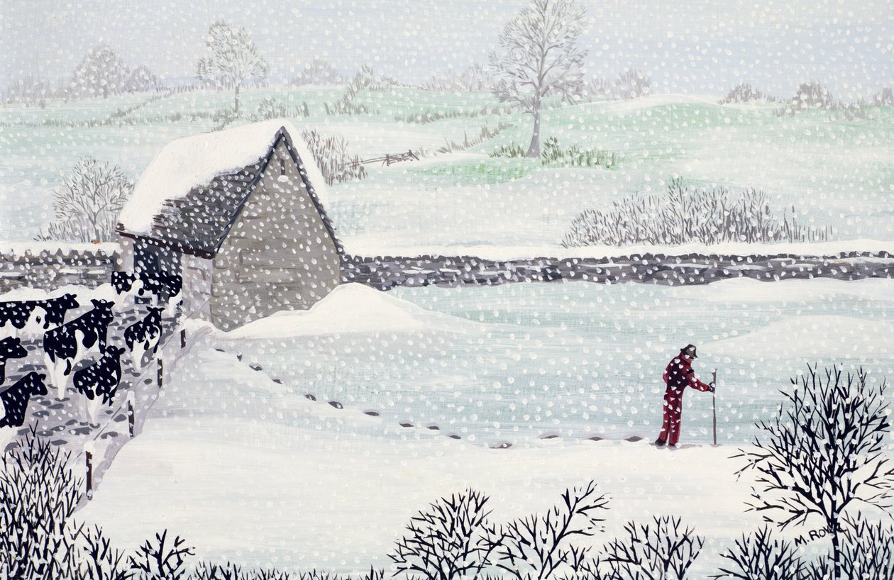 Cotswold Farm télen alkotó: Maggie Rowe