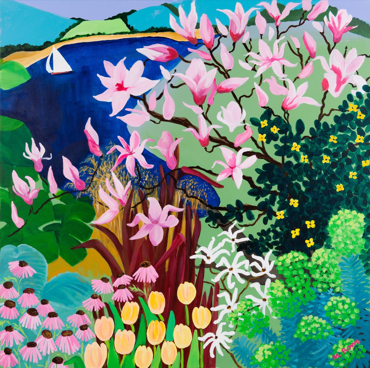 Magnóliák Salcombe-ban, 2013 alkotó: Maggie Rowe