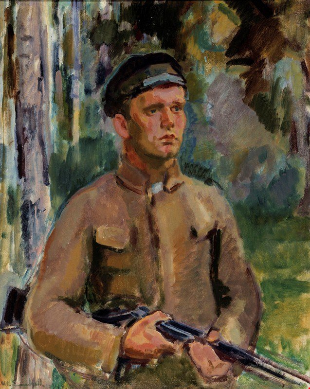 Mtsstajaneglish: Huntersvenska: Ébredés alkotó: Magnus Enckell