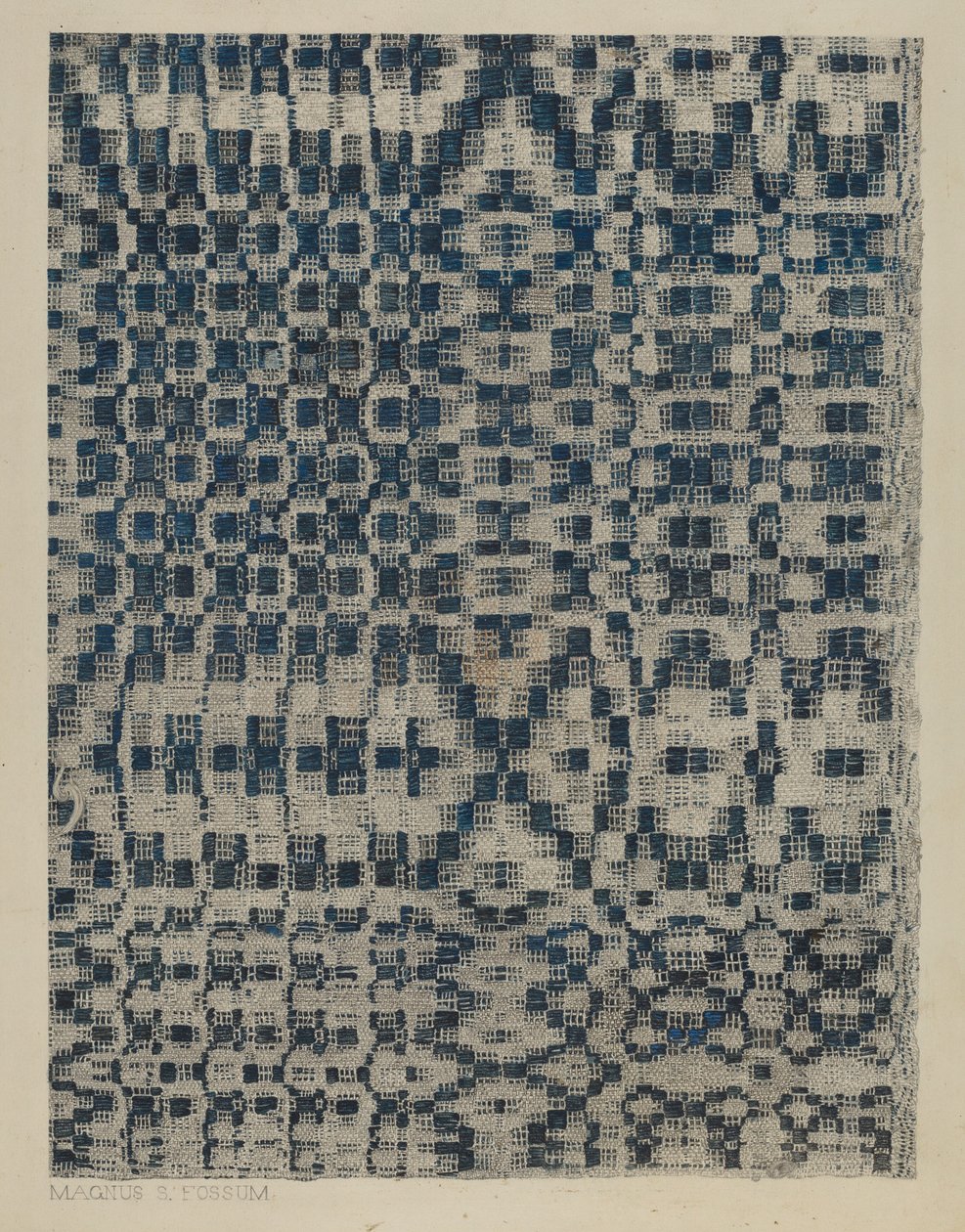 Takaró, c. 1938. alkotó: Magnus S. Fossum