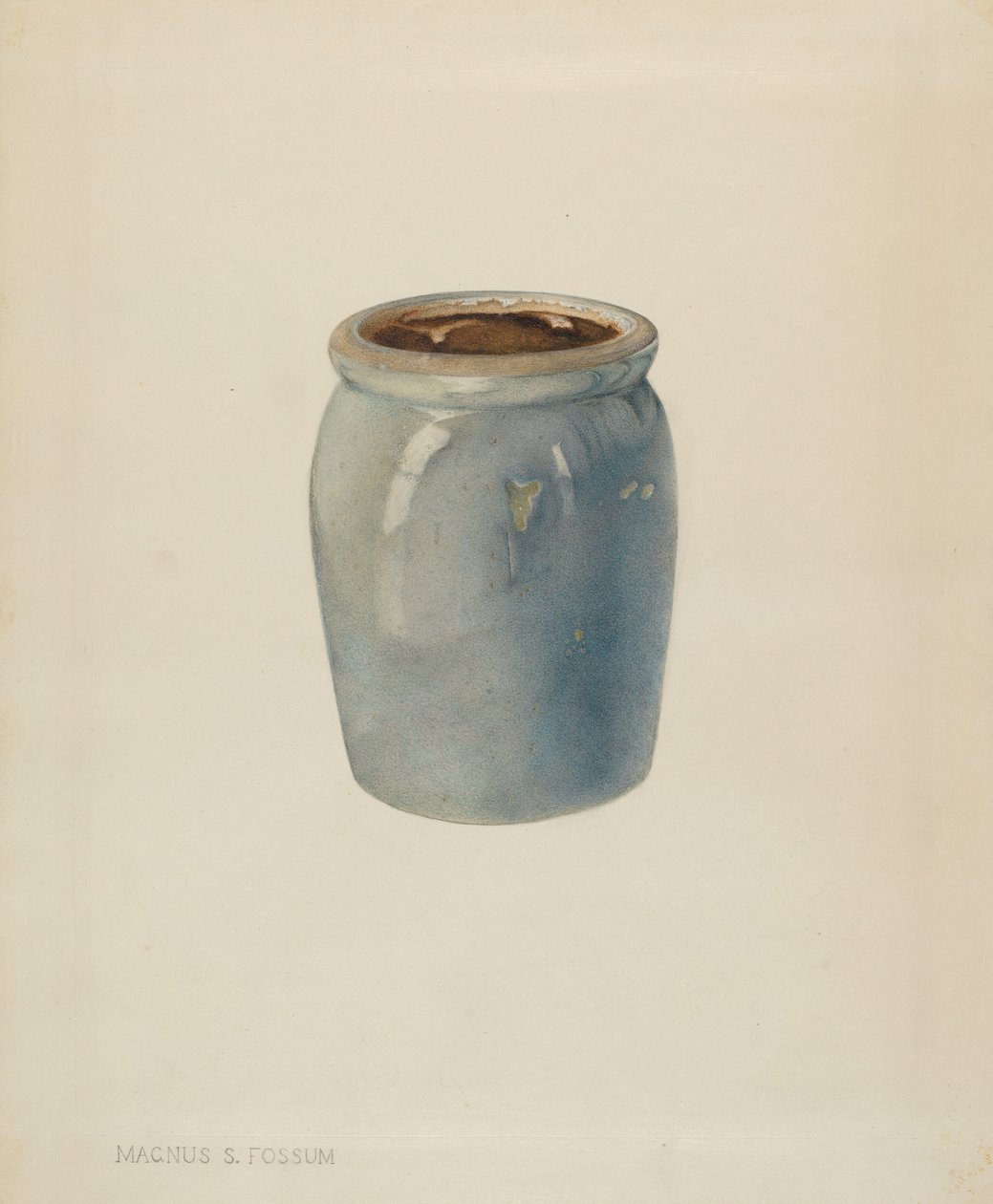 Pottery Jam Jar, c. 1938. alkotó: Magnus S. Fossum