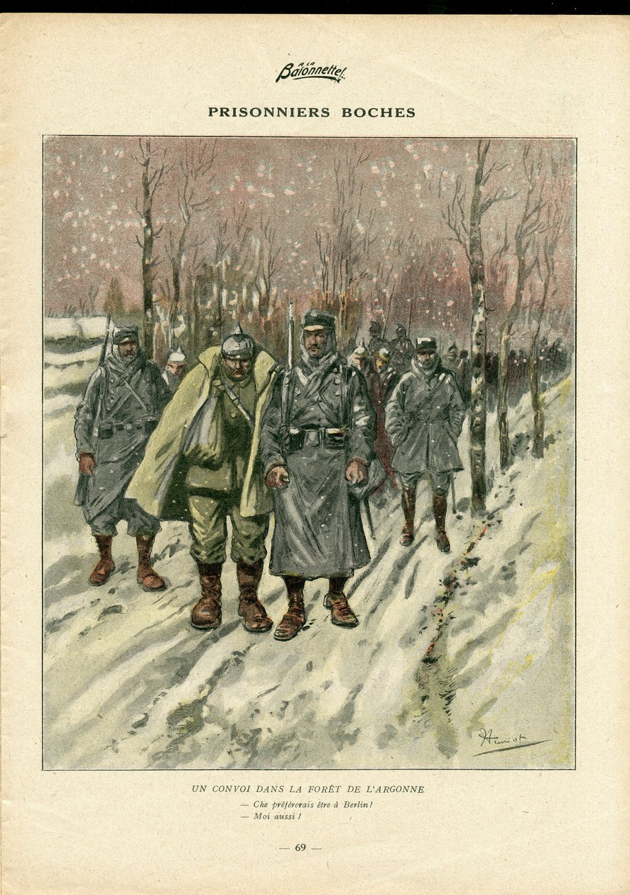 The Baionnette, Szatirikus színekben alkotó: Henri Maigrot