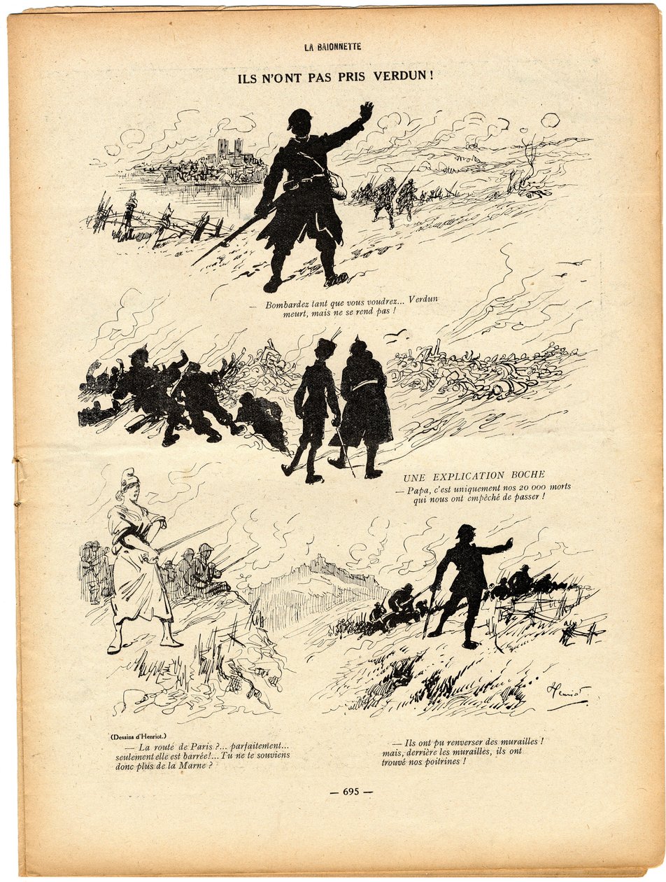 The Bayonet, Szatirikus fekete-fehér alkotó: Henri Maigrot
