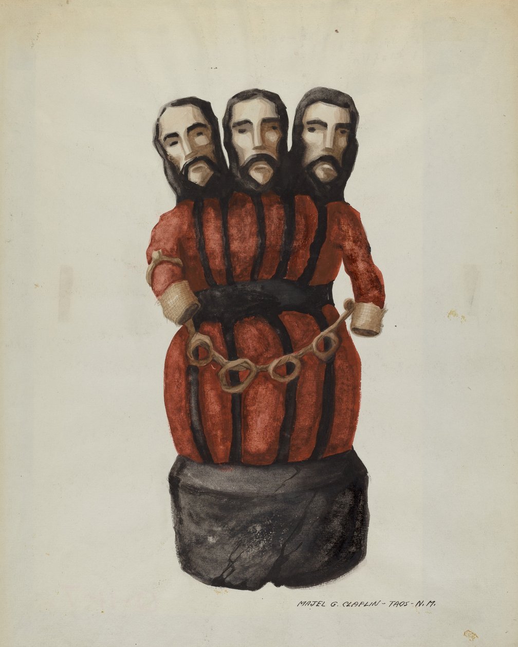 Bulto: Szentháromság, c. 1937. alkotó: Majel G. Claflin