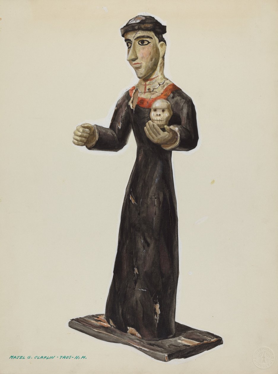 Bulto - Santa Rita, c. 1938. alkotó: Majel G. Claflin