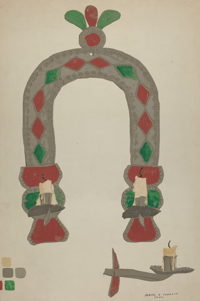 Gyertyatartó Sconce alkotó: Majel G. Claflin