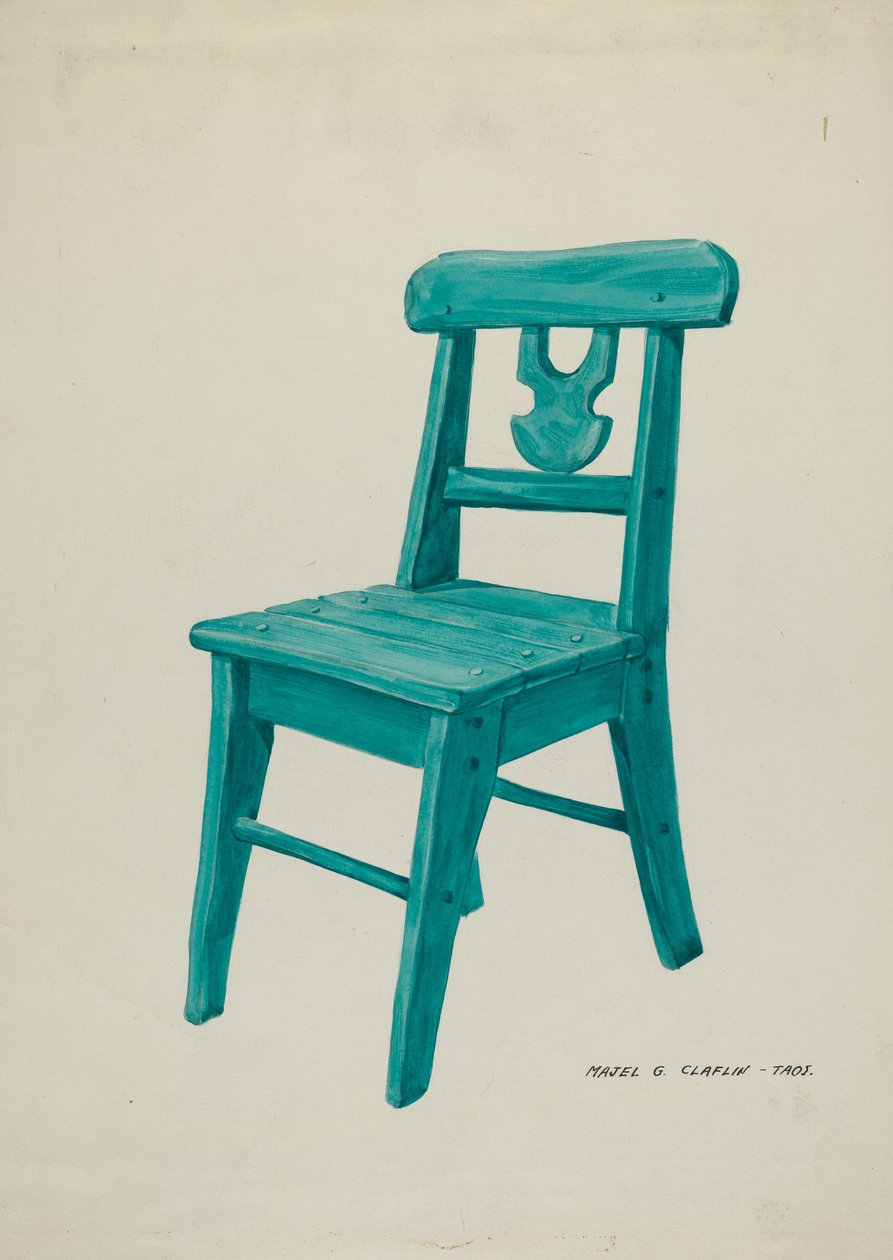 Szék, c. 1937. alkotó: Majel G. Claflin