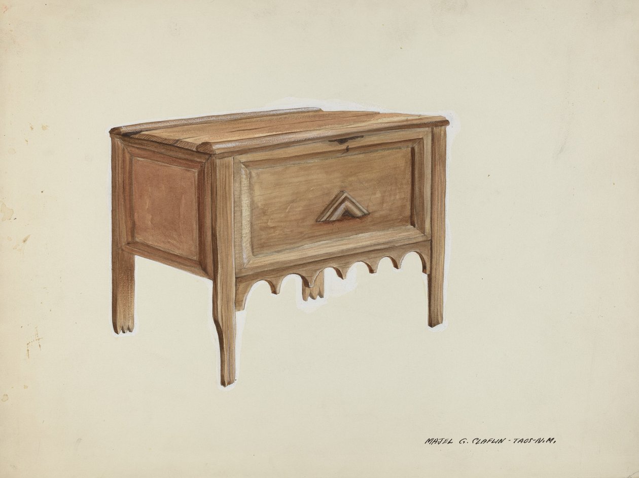 mellkas, c. 1937. alkotó: Majel G. Claflin