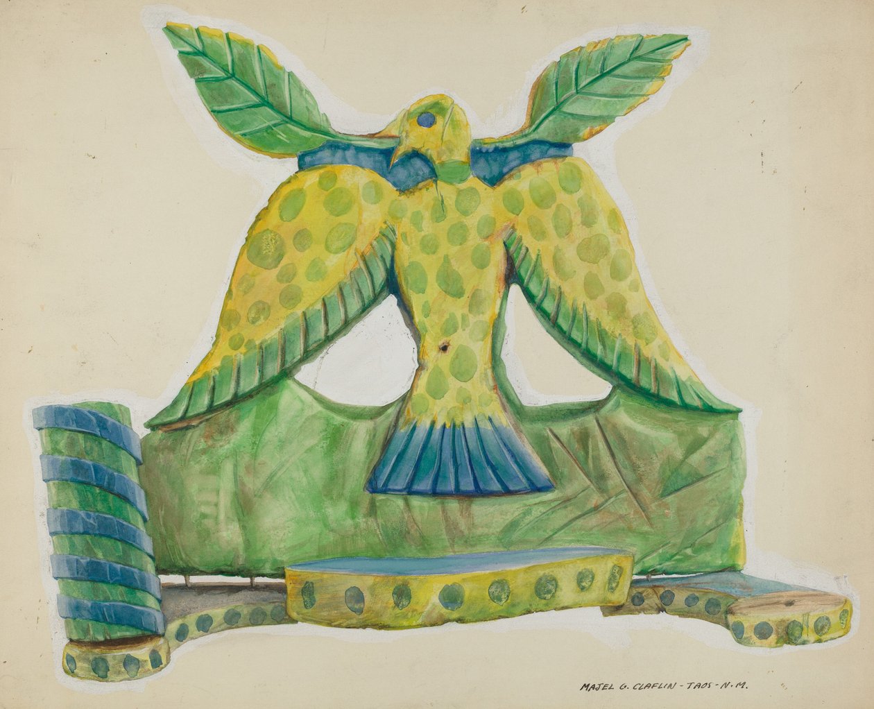 Festett fakarács, c. 1939. alkotó: Majel G. Claflin