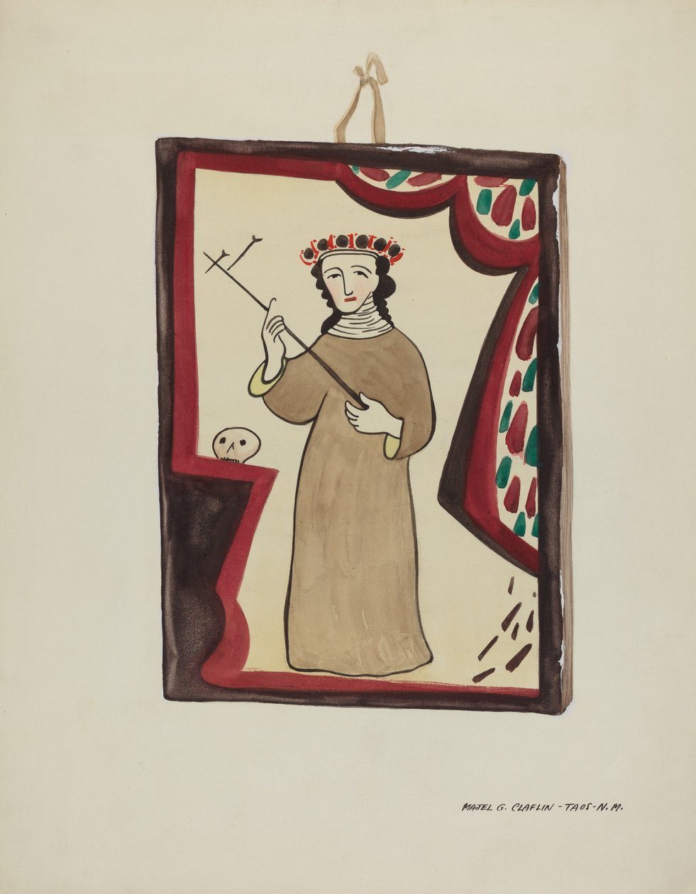 Oltárkép-Mikulás Rita, c. 1937. alkotó: Majel G. Claflin