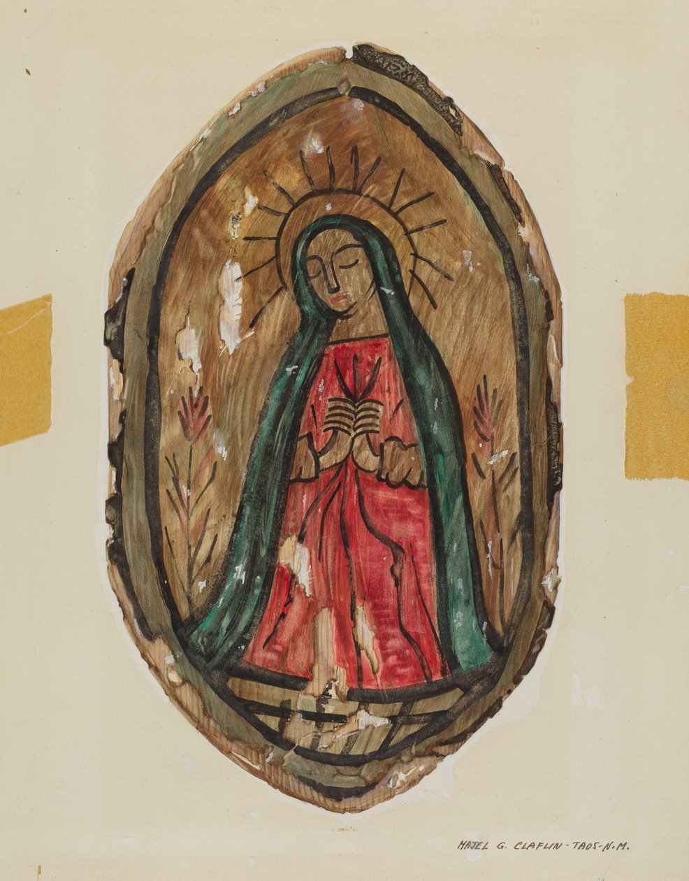 Oltárkép - Santa Maria, c. 1939. alkotó: Majel G. Claflin