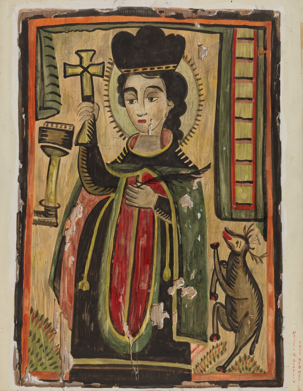 Oltárkép - Szent Prokopiusz, 19351942. alkotó: Majel G. Claflin