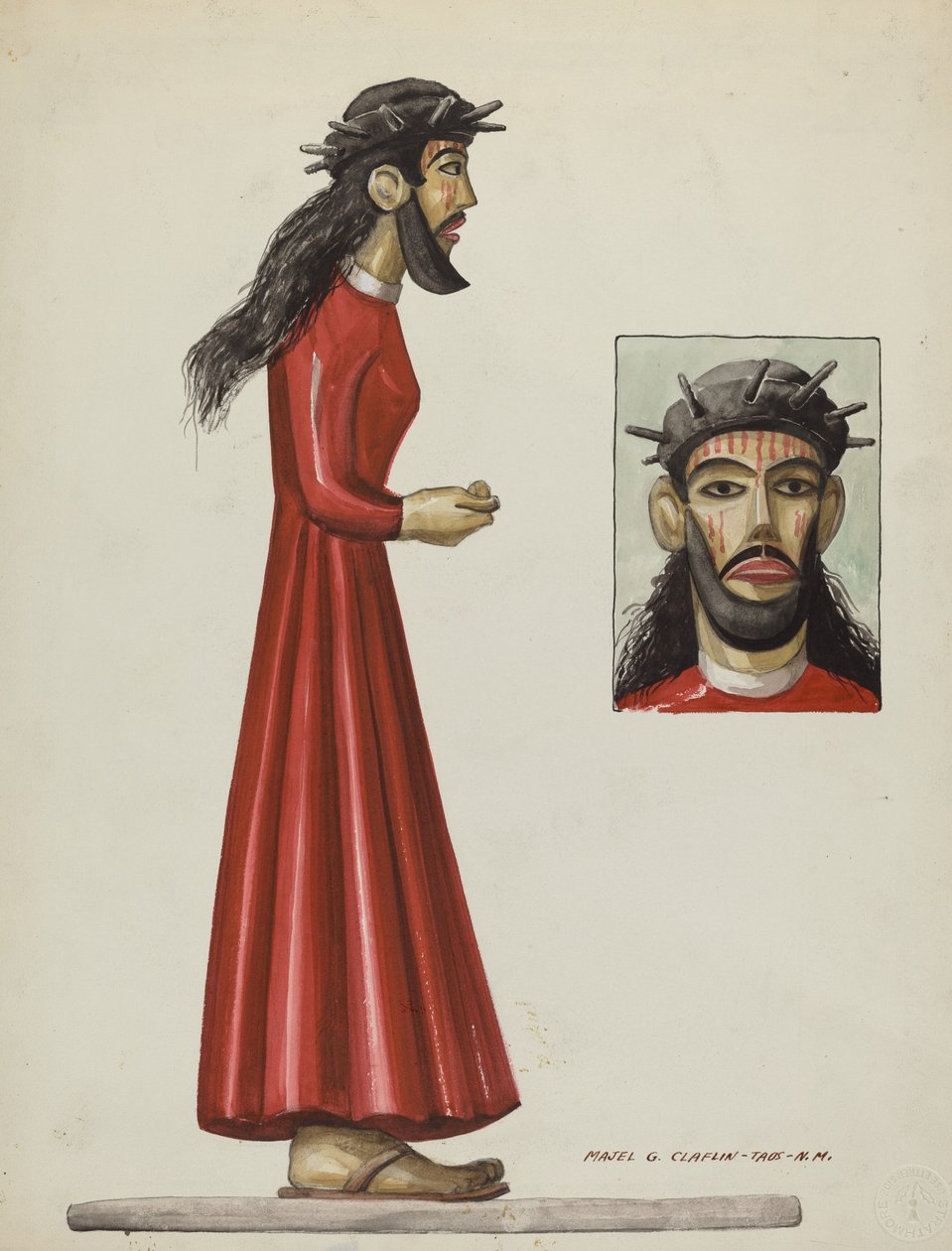 Santo Christo, c. 1937. alkotó: Majel G. Claflin
