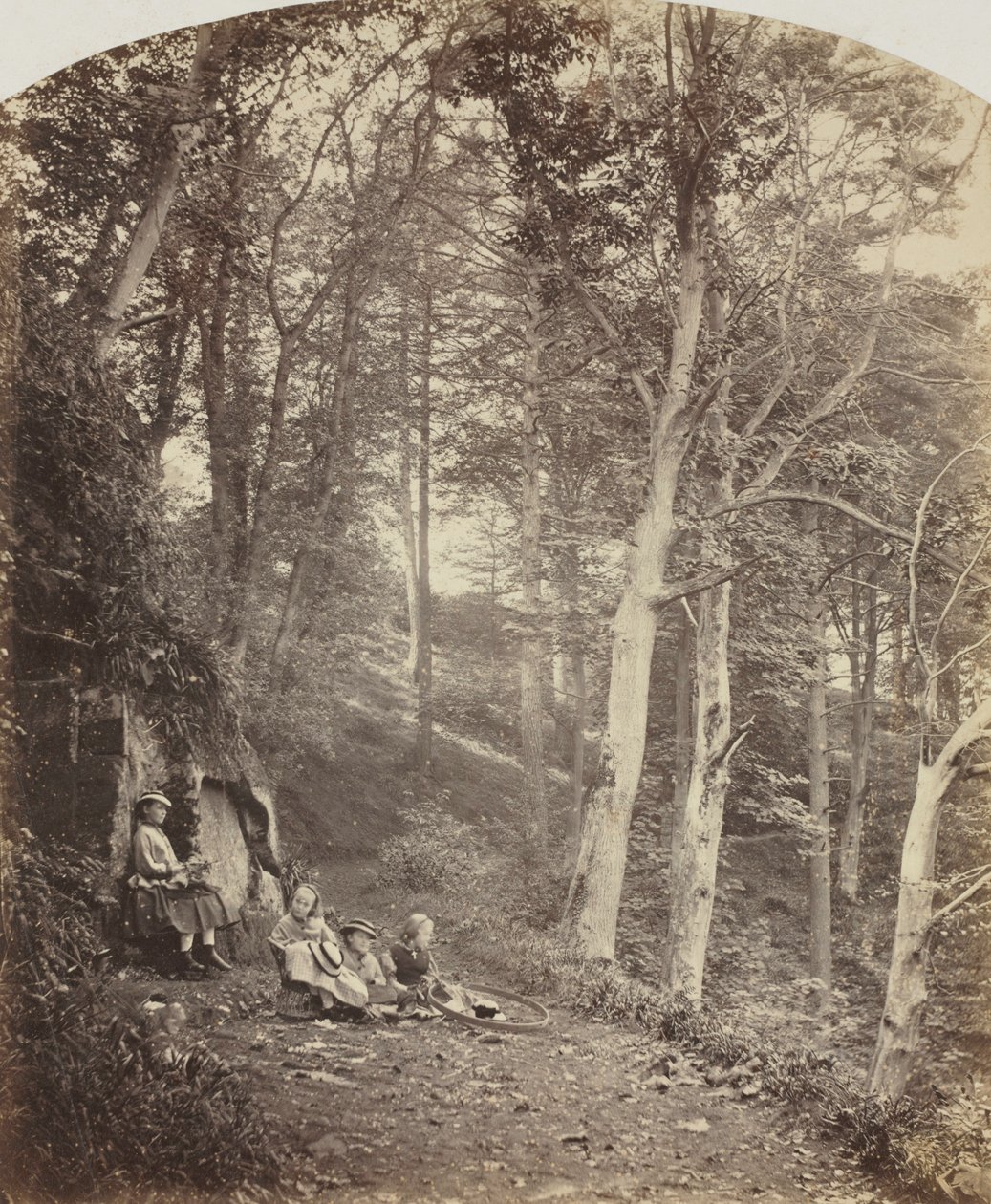 Egy ösvény egy erdőn keresztül c. 1860. alkotó: Major Francis Gresley