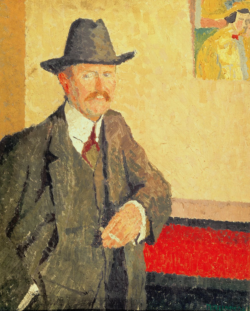 Charles Ginner portréja, 1911 körül alkotó: Malcolm Drummond