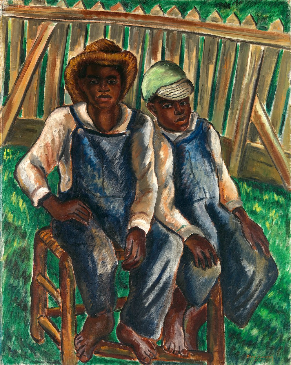 Testvérek, 1934. alkotó: Malvin Gray Johnson