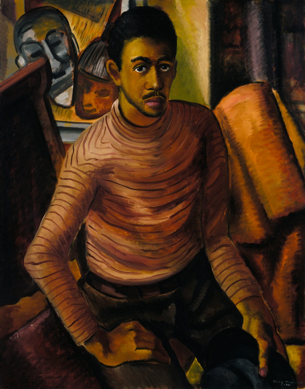 Önarckép, 1934. alkotó: Malvin Gray Johnson