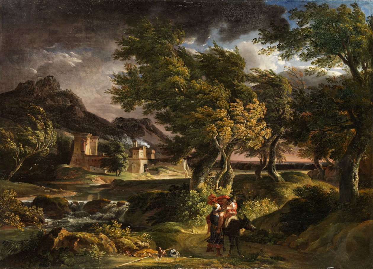 Zivatar táj alkotó: Johann Christian Reinhart