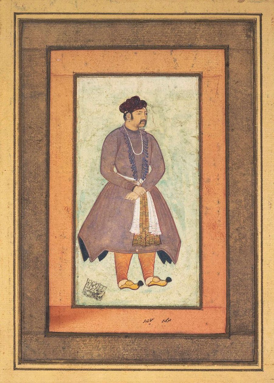 Nagy Akbar 1542-1605, mogul császár portréja, a 16. század második fele. alkotó: Manohar