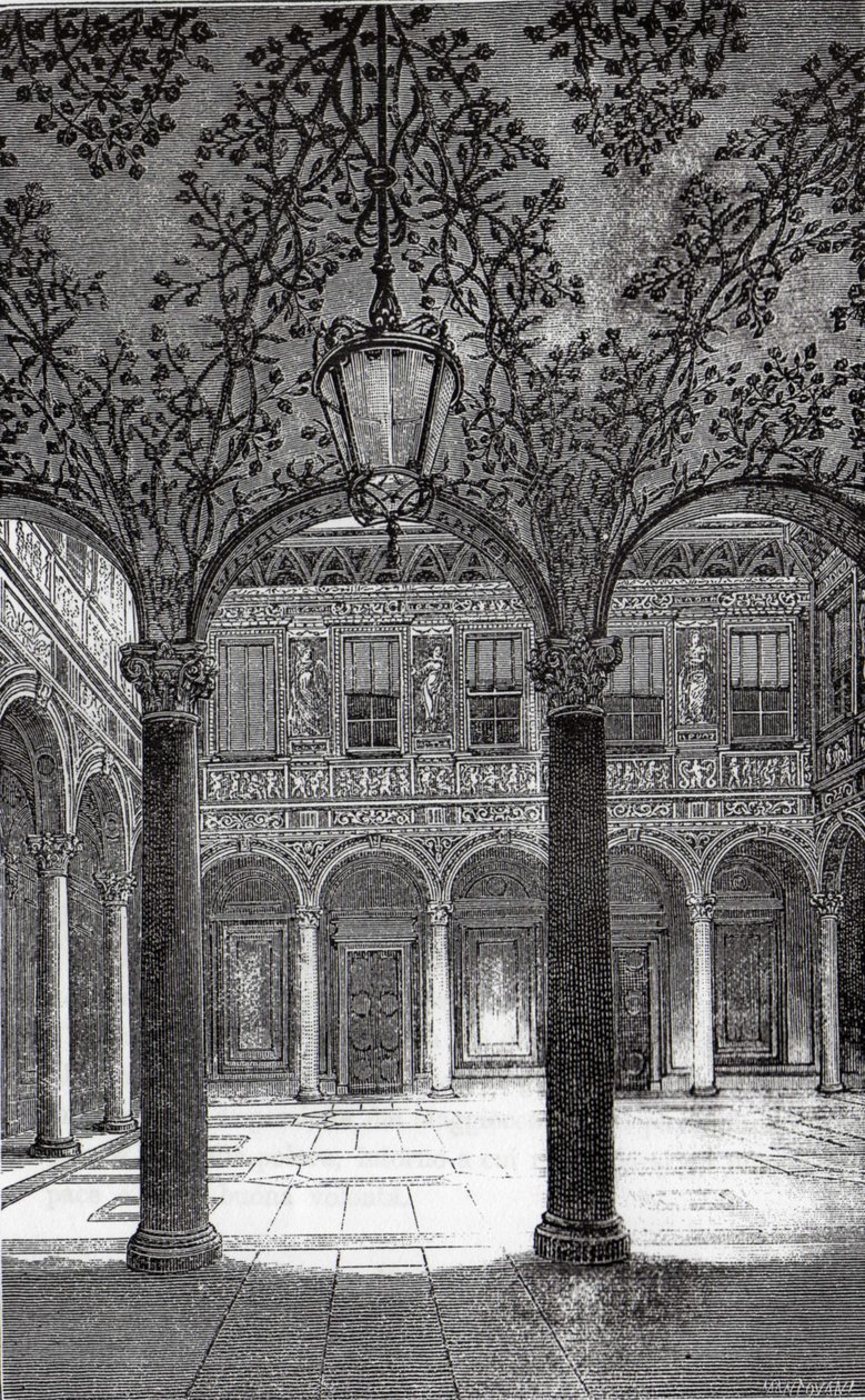 Palazzo Bigli udvara alkotó: Mantovani