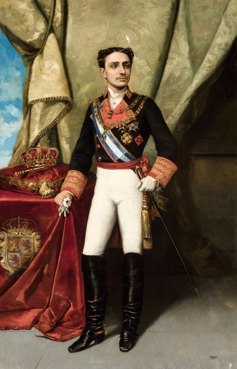 Spanyol Alfonso XII alkotó: Manuel Ussel de Guimbarda  