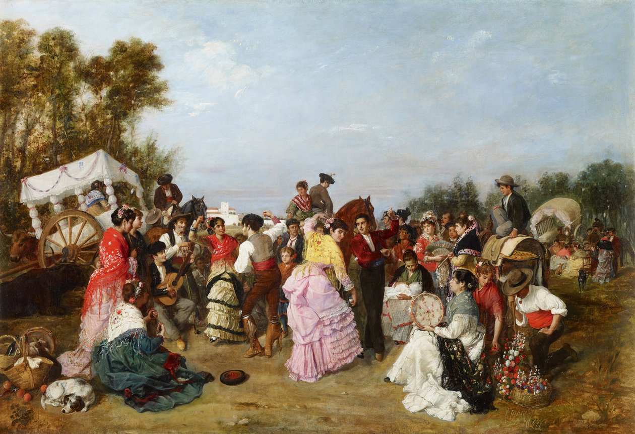 A Torrijos zarándoklaton - Cabral Aguado-Bejarano, Manuel (1827-1891) - 1883 - Olaj, vászon - 69x99 - Carmen Thyssen Múzeum, Malaga alkotó: Manuel Cabral y Aguado Bejarano
