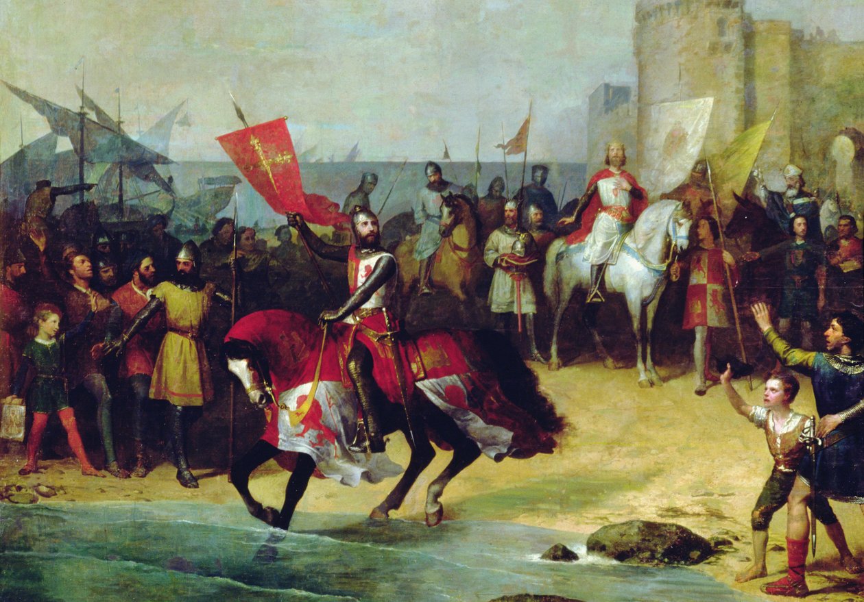 Bölcs Alfonso: Cadiz visszafoglalása 1262-ben (olaj, vászon) alkotó: Manuel Cabral y Aguado Bejarano
