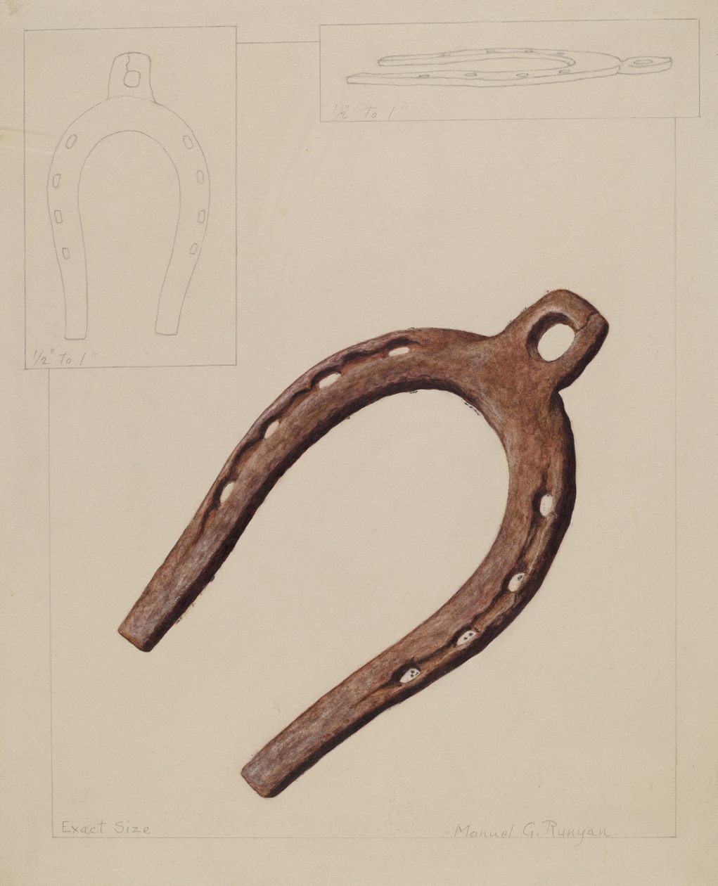 Öszvércipő, c. 1937. alkotó: Manuel G. Runyan