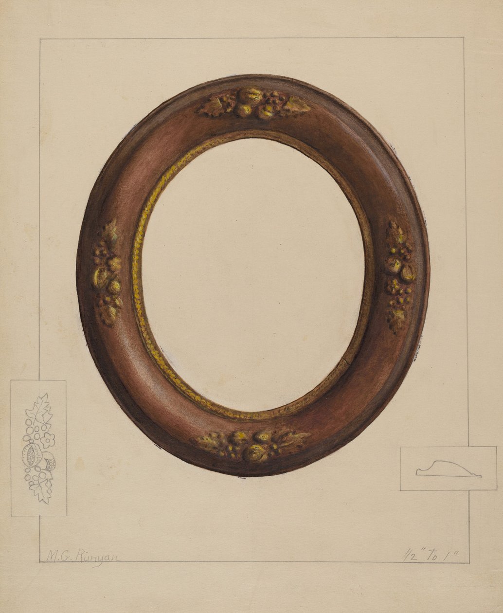 Képkeret, c. 1936. alkotó: Manuel G. Runyan
