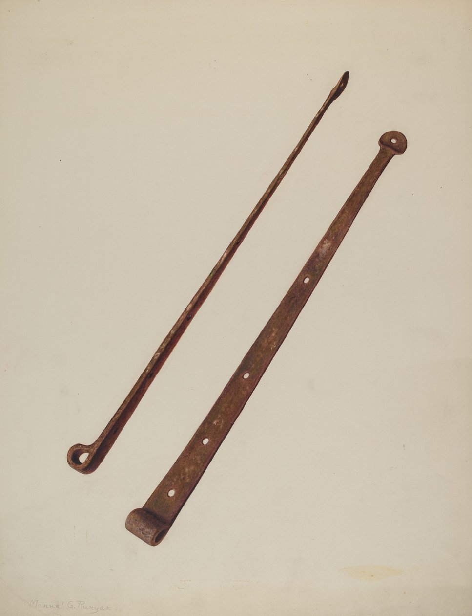 Szíjpántok, c. 1939. alkotó: Manuel G. Runyan
