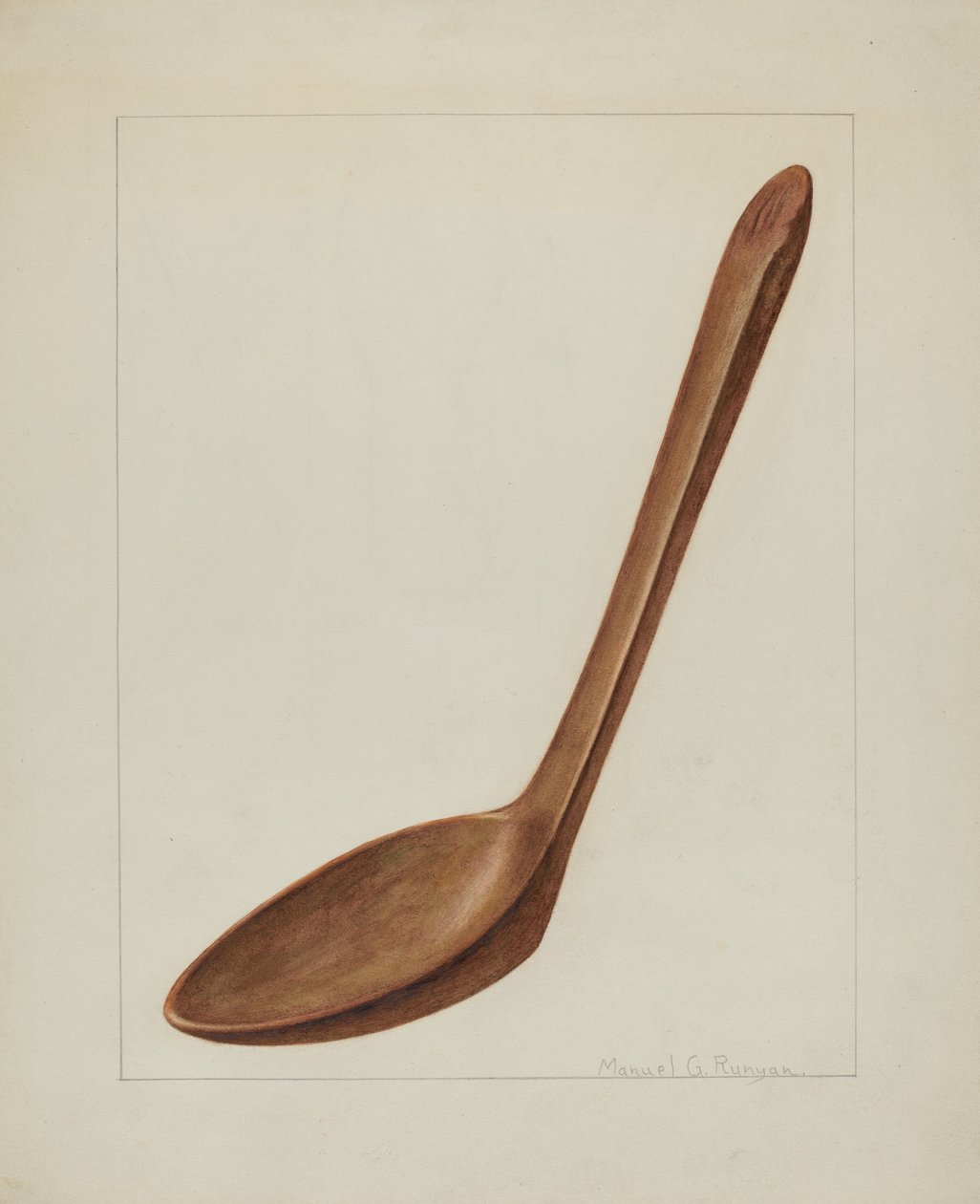 Fa spatula, c. 1938. alkotó: Manuel G. Runyan