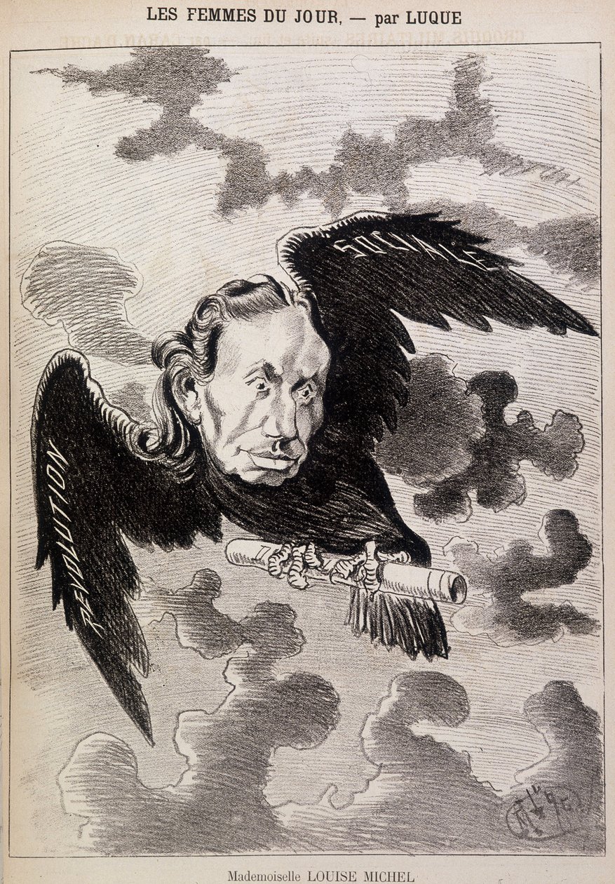 Louise Michel rajzfilm egy hollóban Luque-tól alkotó: Manuel Luque