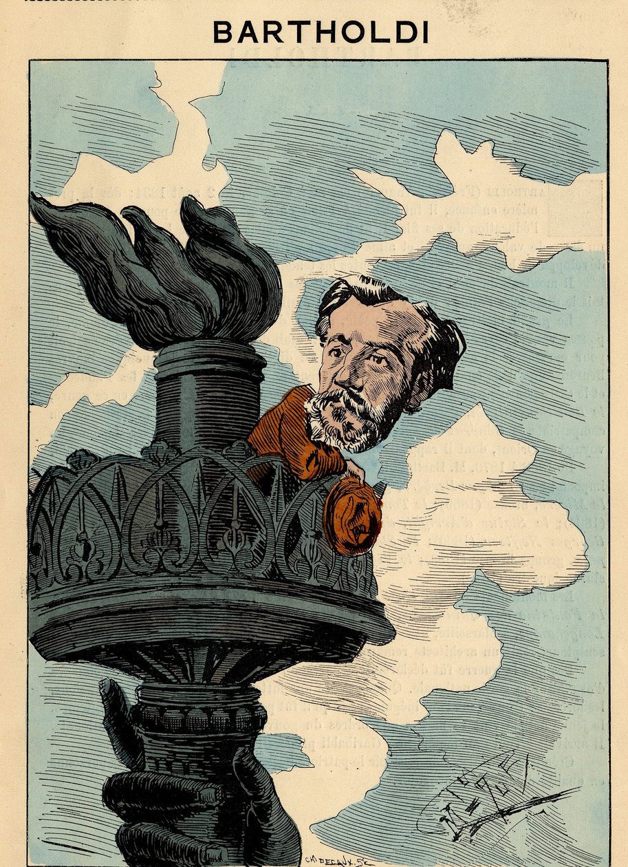 A mai férfiak címlapja, 305. szám, Manuel Luque (1854-1919) illusztrációja: Szabadság-szobor, Bartholdi Auguste (1834-1904) alkotó: Manuel Luque