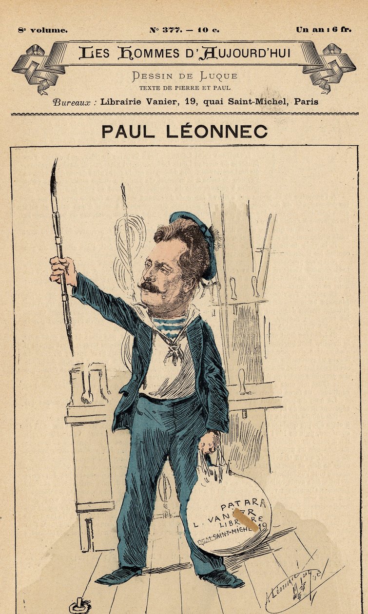 A 377. szám A mai férfiak címlapja, Manuel Luque (1854-1919) illusztrációja: Karikaturisták - Leonnec Paul (1842-1899) alkotó: Manuel Luque