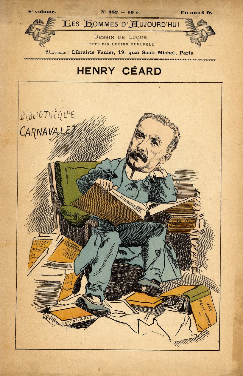 A mai férfiak címlapja, 382. szám, Manuel Luque (1854-1919) illusztrációja: Carnavalet - Ceard Henry (1851-1924) alkotó: Manuel Luque