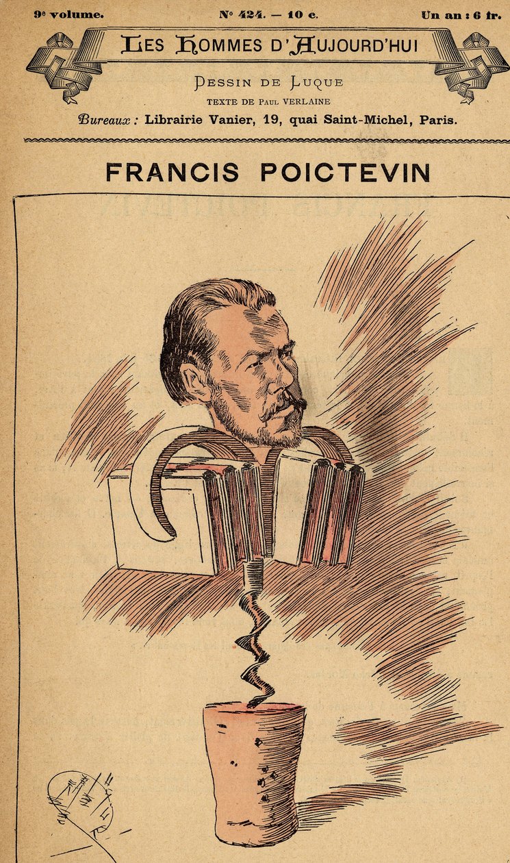 A mai férfiak címlapja, 424. szám, Manuel Luque (1854-1919) illusztrációja: Poictevin Francis (1854-1904) alkotó: Manuel Luque