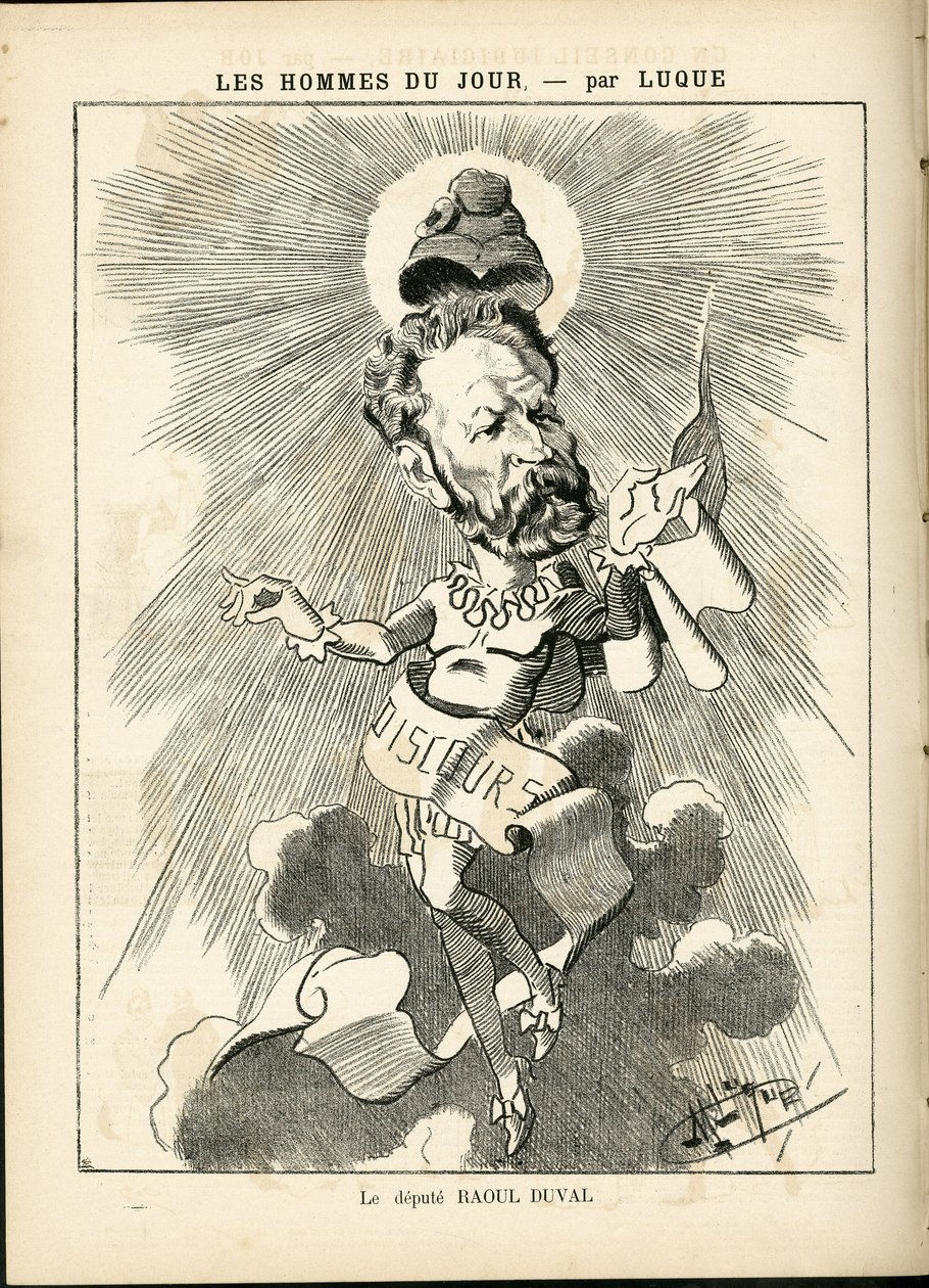 Manuel Luque (1854-1919) illusztrációja a La Caricature-ben (1880) alkotó: Manuel Luque
