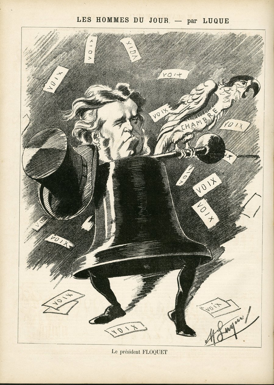 Manuel Luque (1854-1919) illusztrációja a La Caricature (1880) borítójához alkotó: Manuel Luque