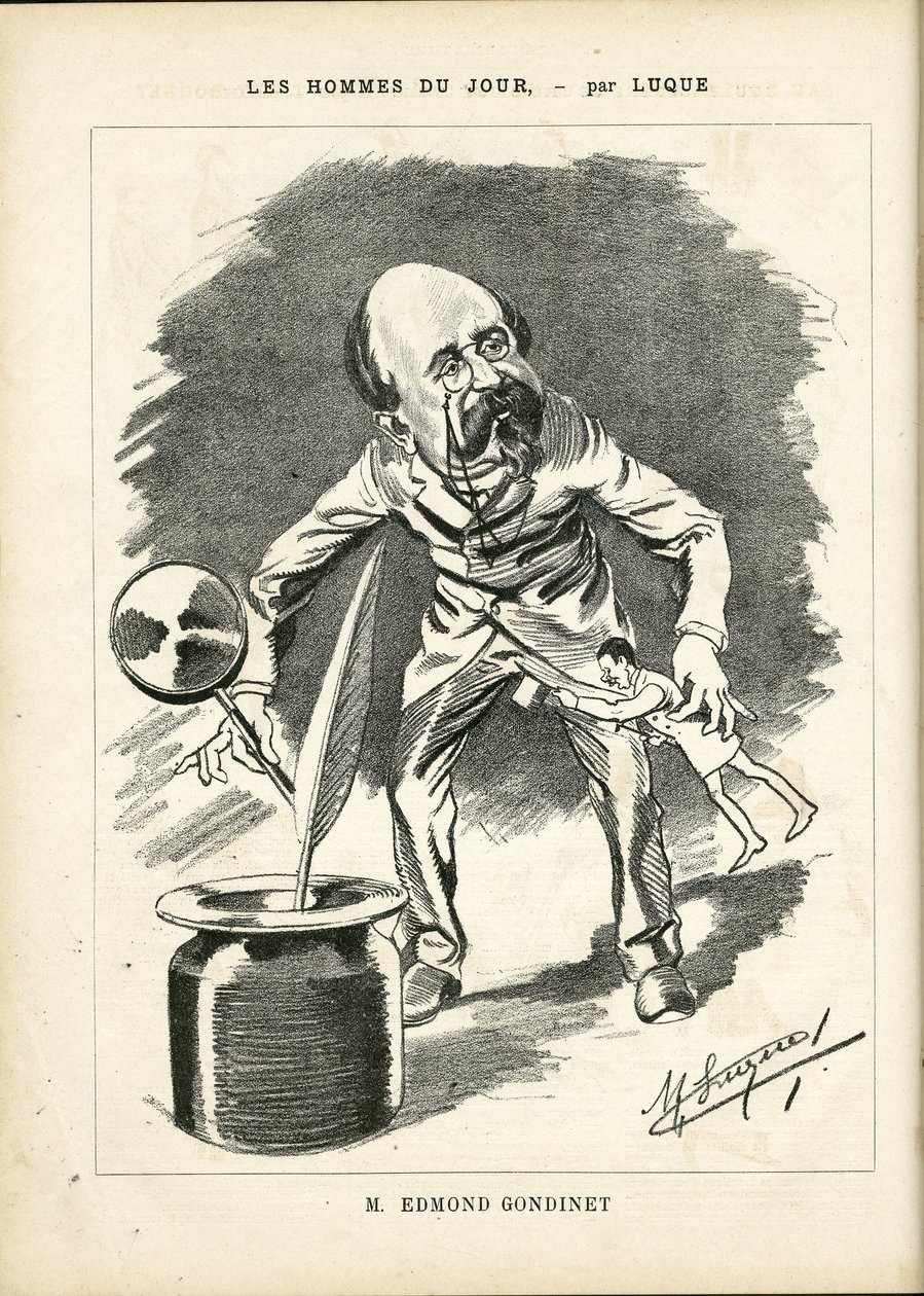 Manuel Luque (1854-1919) illusztrációja a Karikatúrában (1880) alkotó: Manuel Luque
