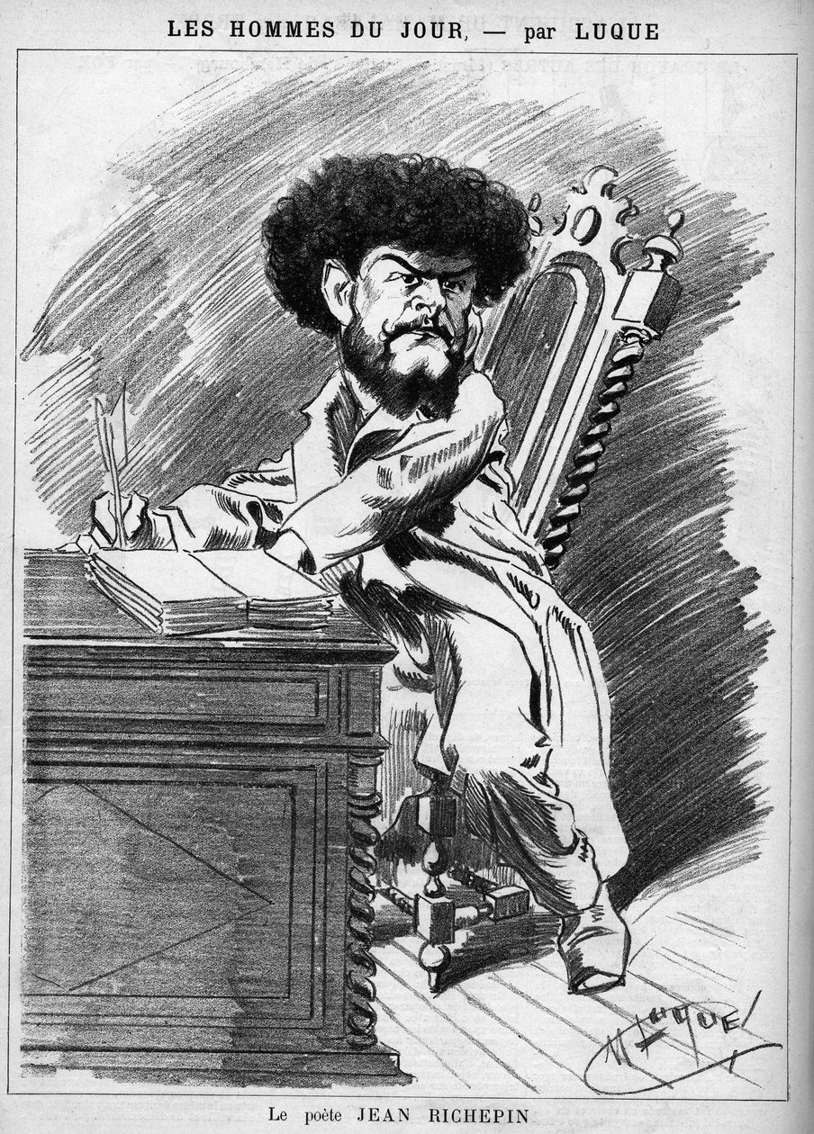 Jean Richepin (1849-1926), francia író. alkotó: Manuel Luque