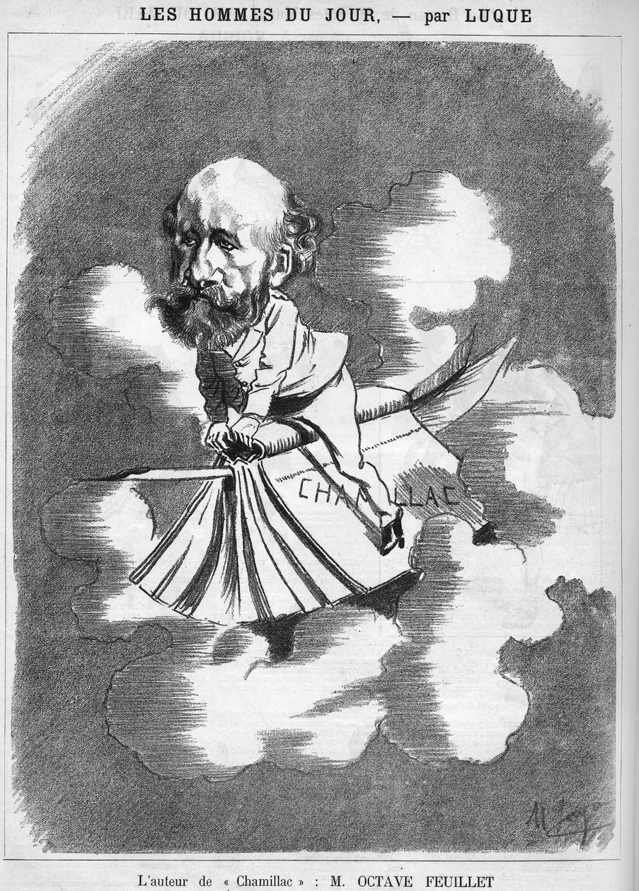 Octave Feuillet (1821-1890) francia író. alkotó: Manuel Luque