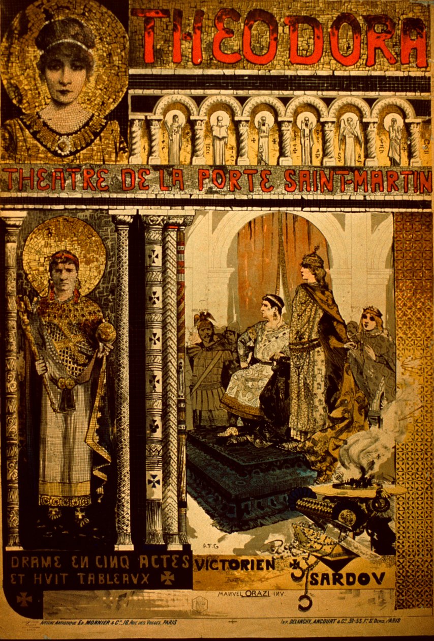 Theater De La Porte Saint Martin plakát alkotó: Manuel Orazi
