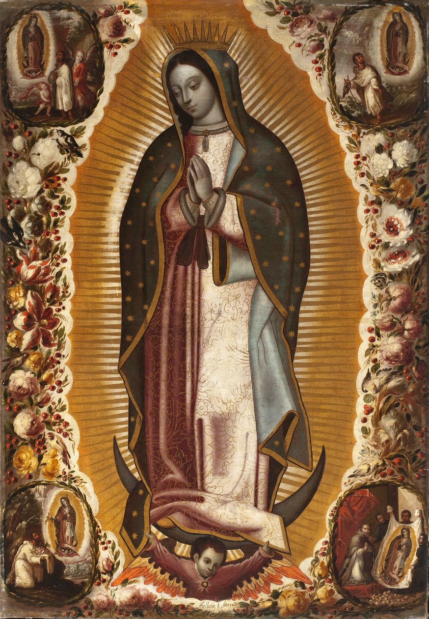 Guadalupei Szűz (Virgen de Guadalupe) alkotó: Manuel de Arellano