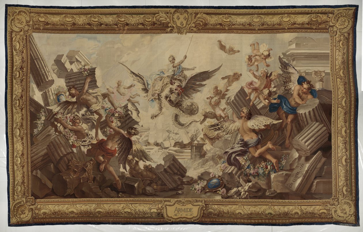 Armida palotájának lerombolása alkotó: Manufacture Royale des Gobelins