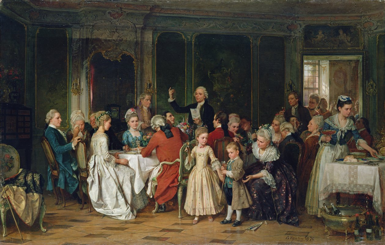 Pirítós a menyasszonynak, 1870 alkotó: Marc Louis Benjamin Vautier
