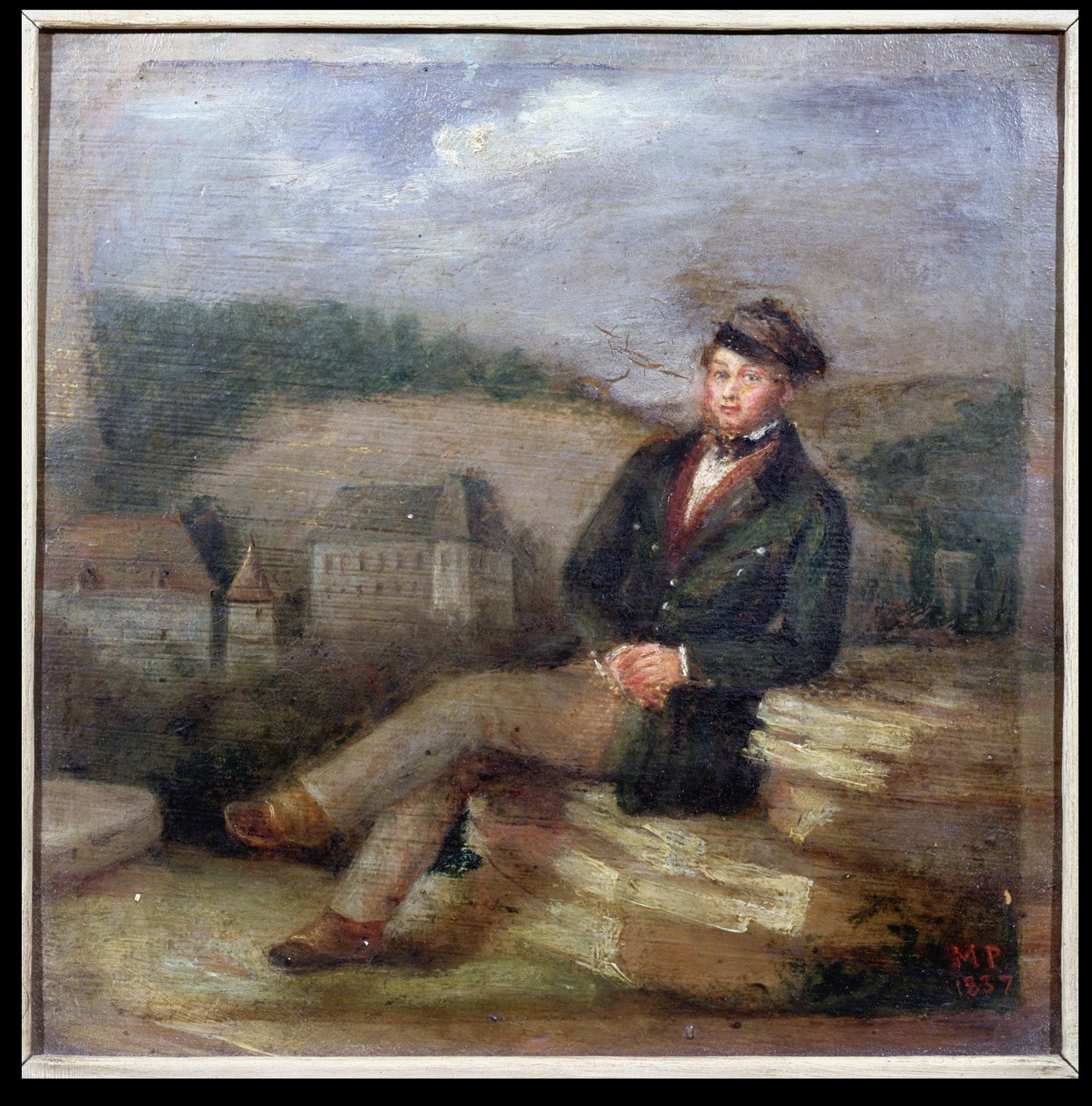Prosper Merimee (1803-70) portréja, amint műemlékfelügyelőként dolgozik, 1837. alkotó: Marc Paumier