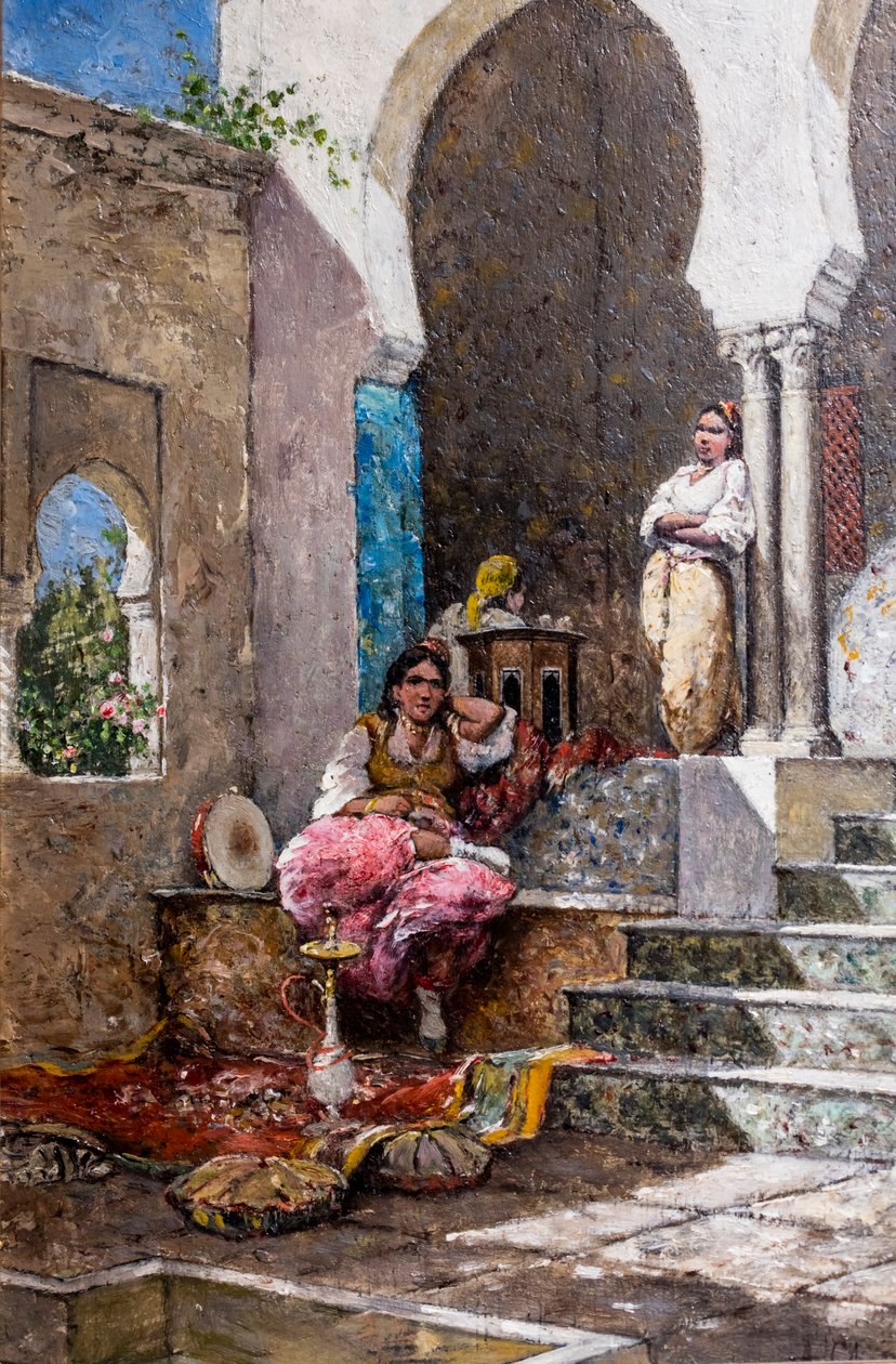 Les Belles du harem (olaj, tábla) alkotó: Marc-Alfred Chataud