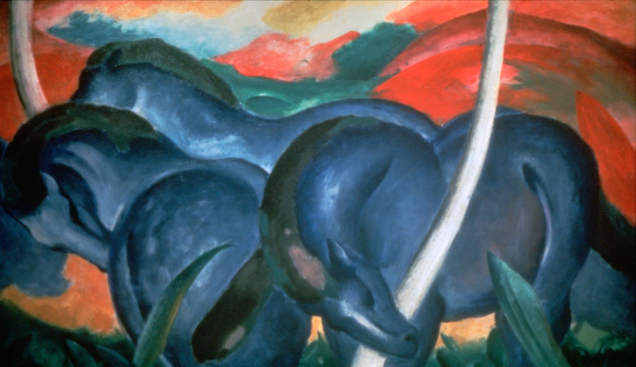 Kék lovak, 1911 alkotó: Franz Marc